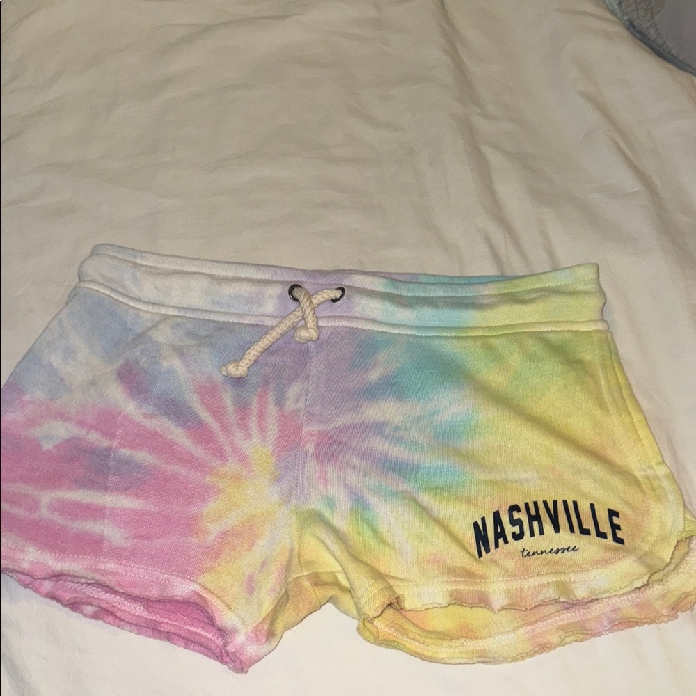 Ocean Drive Pastel Tie-Dye Athletic Shorts